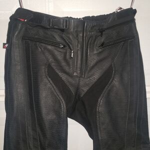 Joe Rocket Track or Trail Leather Motorcycle Pants - Waist size 36